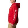 imageColumbia Mens Trek HoodieMountain RedCsc Sleeve Logo