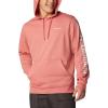 imageColumbia Mens Trek HoodiePink AgaveCsc Sleeve Logo