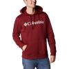 imageColumbia Mens Trek HoodieRed JasperCsc Branded Logo
