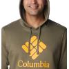 imageColumbia Mens Trek HoodieStone GreenCsc Stacked Logo