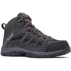 imageColumbia Mens Crestwood Mid Waterproof Hiking BootDark GreyDeep Rust