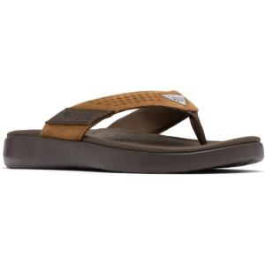 imageColumbia Mens PFG Boatside Flip Lea SandalTundraLight Brown