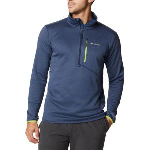 imageColumbia Mens Park View Fleece Half ZipCollegiate Navy Heather  Legacy