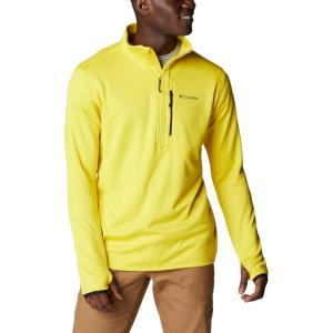 imageColumbia Mens Park View Fleece Half ZipLaser Lemon Heather