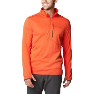 imageColumbia Mens Park View Fleece Half ZipRed Quartz Heather