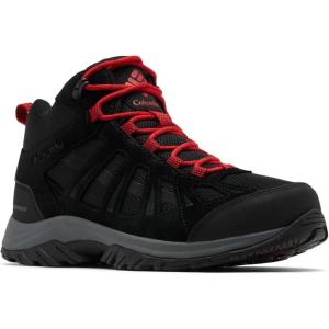 imageColumbia Mens Redmond III Mid Waterproof Hiking Boots2024 BlackMountain Red