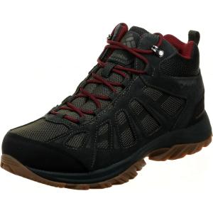 imageColumbia Mens Redmond III Mid Waterproof Hiking BootsNoriRed Jasper