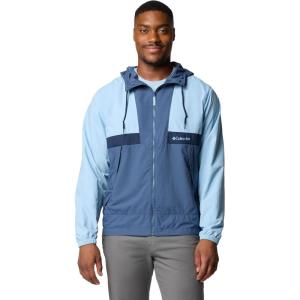 imageColumbia Mens Spire Valley Hooded WindbreakerRipple BlueDark MountainColl Navy