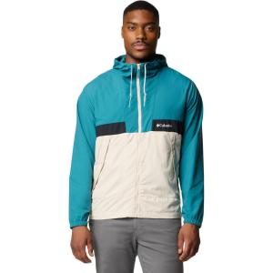 imageColumbia Mens Spire Valley Hooded WindbreakerRiver BlueDark StoneBlack