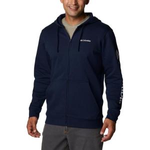 imageColumbia Mens Trek Full Zip HoodieCollegiate NavyCsc Sleeve Logo