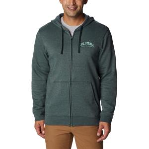 imageColumbia Mens Trek Full Zip HoodieSpruce HeatherArched Brand Logo