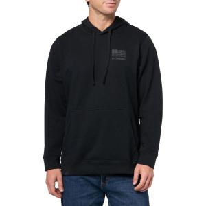 imageColumbia Mens Trek Graphic HoodieBlackTreestriped Flag
