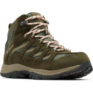 imageColumbia Womens Crestwood Mid Waterproof Hiking BootNori  Peach Blossom