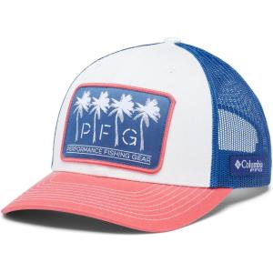 imageColumbia Womens PFG Mesh Ball CapWhiteSunset RdCarbonPfg Las Palmas