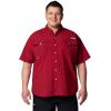 imageColumbia Mens Big and Powerful Bahama Ii UPF 30 Short Sleeve Fishing JerseyBeet
