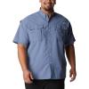 imageColumbia Mens Big and Powerful Bahama Ii UPF 30 Short Sleeve Fishing JerseyBluestone