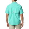 imageColumbia Mens Big and Powerful Bahama Ii UPF 30 Short Sleeve Fishing JerseyBright Aqua