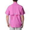 imageColumbia Mens Big and Powerful Bahama Ii UPF 30 Short Sleeve Fishing JerseyBright Lavender