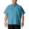 imageColumbia Mens Big and Powerful Bahama Ii UPF 30 Short Sleeve Fishing JerseyCanyon Blue