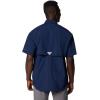 imageColumbia Mens Big and Powerful Bahama Ii UPF 30 Short Sleeve Fishing JerseyCollegiate Navy
