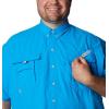 imageColumbia Mens Big and Powerful Bahama Ii UPF 30 Short Sleeve Fishing JerseyCompass Blue