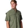 imageColumbia Mens Big and Powerful Bahama Ii UPF 30 Short Sleeve Fishing JerseyCypress