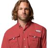 imageColumbia Mens Big and Powerful Bahama Ii UPF 30 Short Sleeve Fishing JerseyDusty Crimson