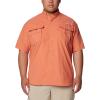 imageColumbia Mens Big and Powerful Bahama Ii UPF 30 Short Sleeve Fishing JerseyFaded Peach