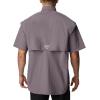 imageColumbia Mens Big and Powerful Bahama Ii UPF 30 Short Sleeve Fishing JerseyGranite Purple