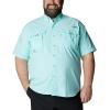 imageColumbia Mens Big and Powerful Bahama Ii UPF 30 Short Sleeve Fishing JerseyGulf StreamRealtree Edge