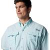 imageColumbia Mens Big and Powerful Bahama Ii UPF 30 Short Sleeve Fishing JerseyIcy Morn