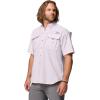 imageColumbia Mens Big and Powerful Bahama Ii UPF 30 Short Sleeve Fishing JerseyLavender Pearl