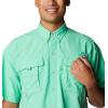 imageColumbia Mens Big and Powerful Bahama Ii UPF 30 Short Sleeve Fishing JerseyLight Jade