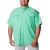 imageColumbia Mens Big and Powerful Bahama Ii UPF 30 Short Sleeve Fishing JerseyLight Jade