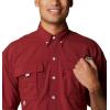 imageColumbia Mens Big and Powerful Bahama Ii UPF 30 Short Sleeve Fishing JerseyRed Jasper