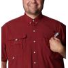 imageColumbia Mens Big and Powerful Bahama Ii UPF 30 Short Sleeve Fishing JerseyRed Jasper