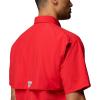 imageColumbia Mens Big and Powerful Bahama Ii UPF 30 Short Sleeve Fishing JerseyRed Spark