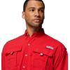 imageColumbia Mens Big and Powerful Bahama Ii UPF 30 Short Sleeve Fishing JerseyRed Spark