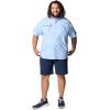 imageColumbia Mens Big and Powerful Bahama Ii UPF 30 Short Sleeve Fishing JerseySail