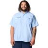 imageColumbia Mens Big and Powerful Bahama Ii UPF 30 Short Sleeve Fishing JerseySail