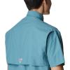imageColumbia Mens Big and Powerful Bahama Ii UPF 30 Short Sleeve Fishing JerseyTranquil Teal