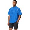 imageColumbia Mens Big and Powerful Bahama Ii UPF 30 Short Sleeve Fishing JerseyVivid Blue