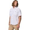 imageColumbia Mens Big and Powerful Bahama Ii UPF 30 Short Sleeve Fishing JerseyWhite