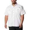 imageColumbia Mens Big and Powerful Bahama Ii UPF 30 Short Sleeve Fishing JerseyWhiteRealtree Edge
