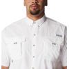 imageColumbia Mens Big and Powerful Bahama Ii UPF 30 Short Sleeve Fishing JerseyWhiteRealtree Edge