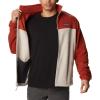 imageColumbia Mens BigTall Extended Big Steens Mountain Full Zip 20 Fleece JacketWarp RedDark Stone