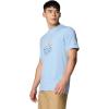 imageColumbia Mens Kwick Hike Graphic Short Sleeve TeeRipple Blue HeatherPeaked Lifestyle