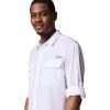 imageColumbia Mens PFG Backwater Long Sleeve ShirtWhite