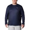imageColumbia Mens PFG Terminal Tackle Fish Flag Long Sleeve Fishing ShirtCollegiate NavyWhite Alaska Fish