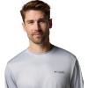 imageColumbia Mens PFG Terminal Tackle Fish Flag Long Sleeve Fishing ShirtCool GreyBlack Bass Lures